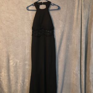 Fitted Long Black Prom/Formal Dress